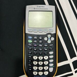 Texas Instruments TI-84 Plus Calculator in Black and Yellow